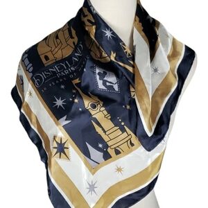 Disney 30th Paris Years Magic France Anneversary Silk Square Scarf Tinkerbell